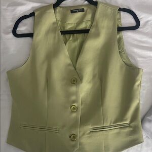 Green Button-Up Vest